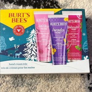 Burt's Bees holiday Hand Cream Trio set